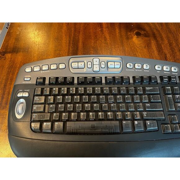 Microsoft Wireless Desktop Elite Keyboard 1011 W/O Dongle Receiver In Black - Picture 5 of 6